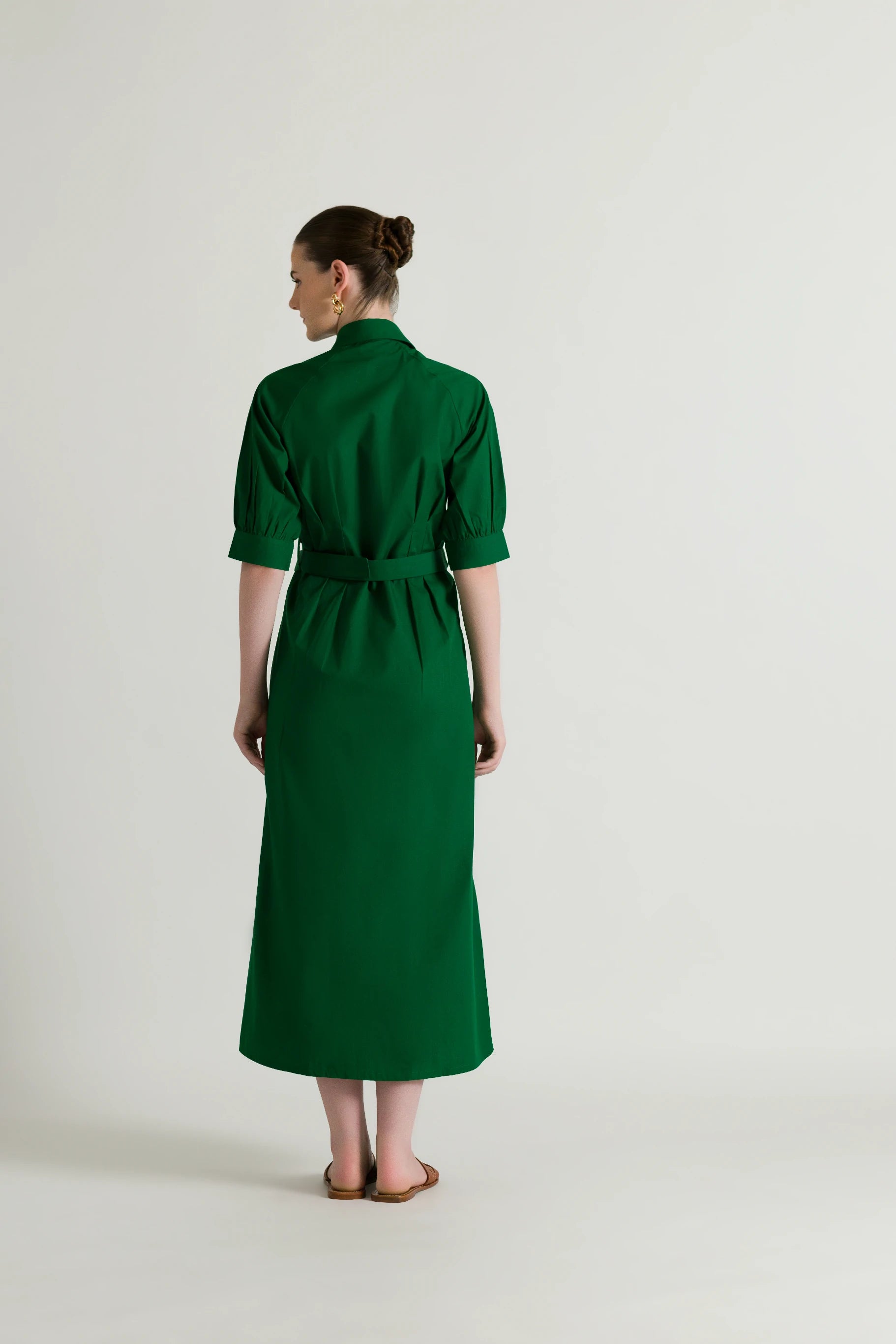 Classic Collared Flowy Dress