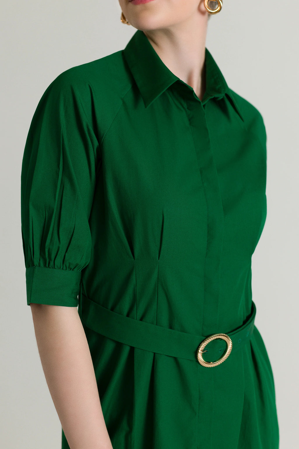 Classic Collared Flowy Dress