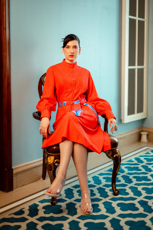 A-Line With Box Pleats Dress