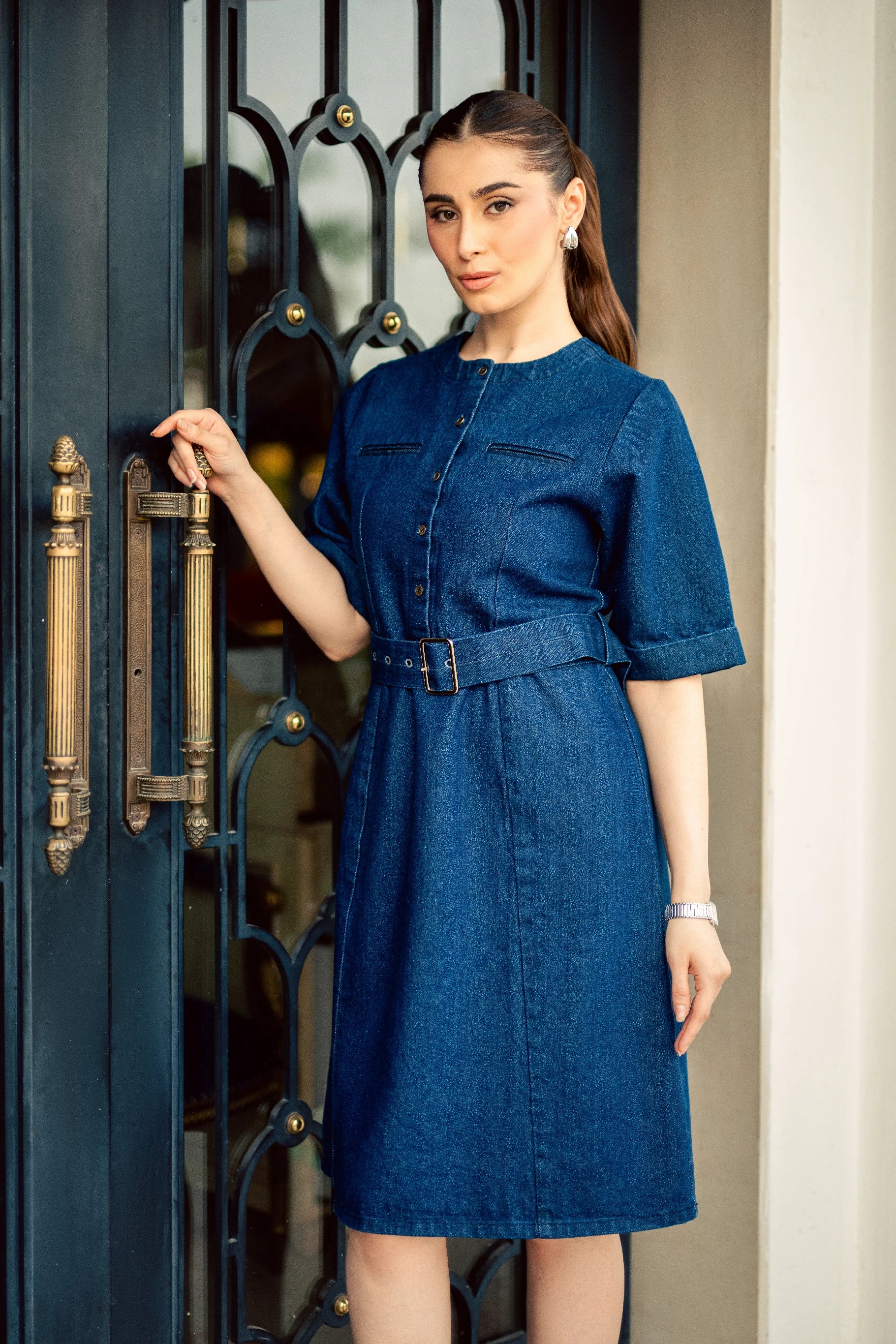 The Indigo Grace Denim Dress